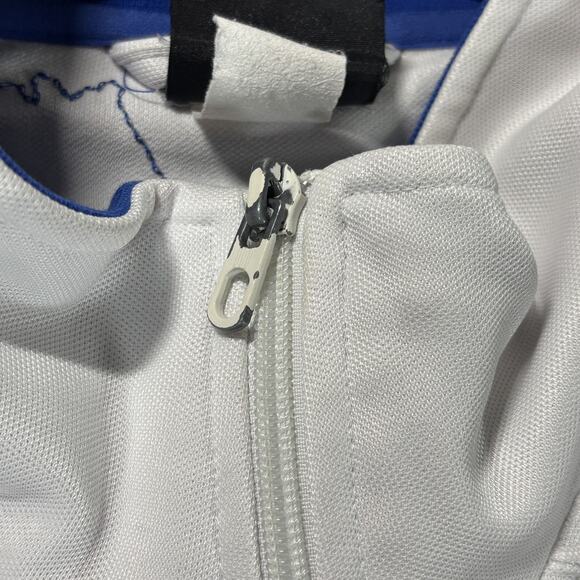 Adidas We Are Basketball Jacket Mens Large White Blue Statue Liberty 12 NBA 2009 - Picture 5 of 11